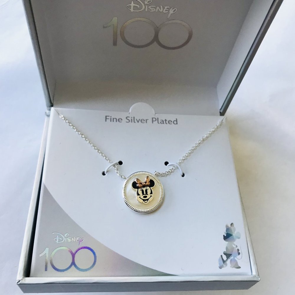 Disney  Minnie Mouse  Fine Silver Plated 100 Pendant